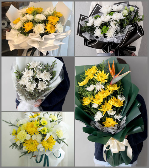 四川成都郫都区三道堰镇白事花束代送